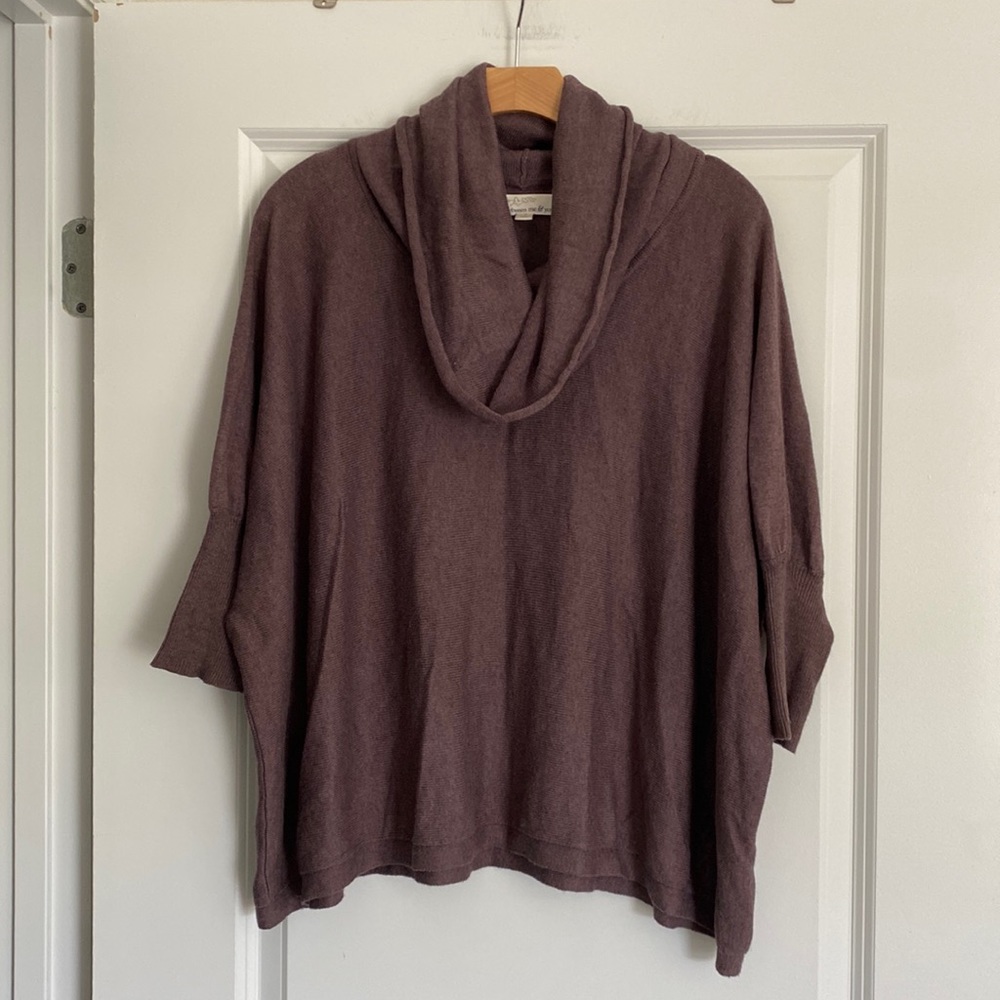BETWEEN ME & YOU WOOL BLEND COWL NECK SWEATER TOP SIZE S NWOT